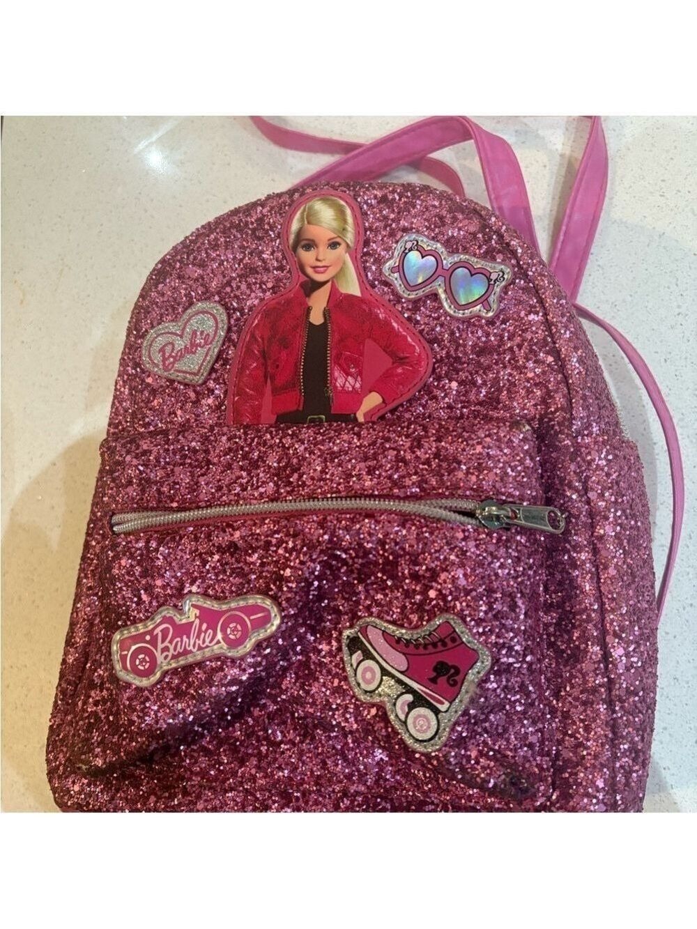 Barbie Glittery Pink mini Backpack - Picture 3 of 7